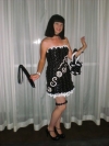 AFAN Black and White balloon Dress