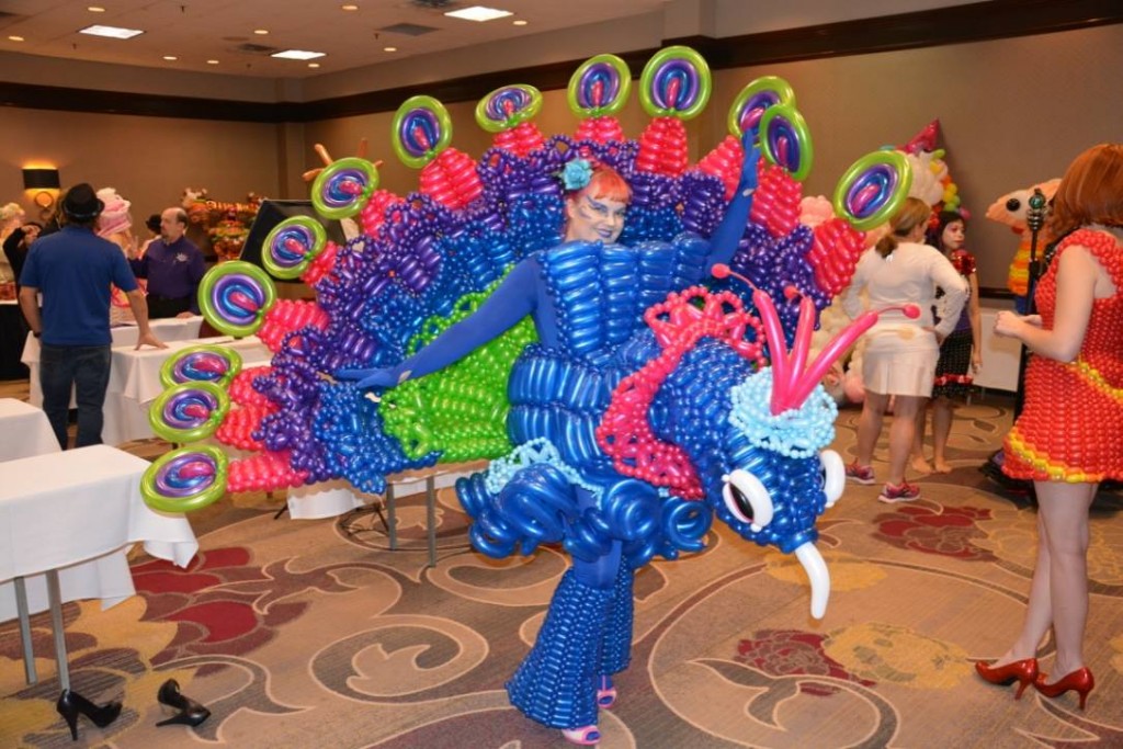 Unique Peacock balloon costume