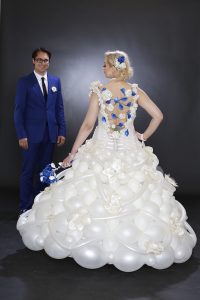Wedding balloon dress | Tawney Bubbles, Las Vegas Balloon Artist