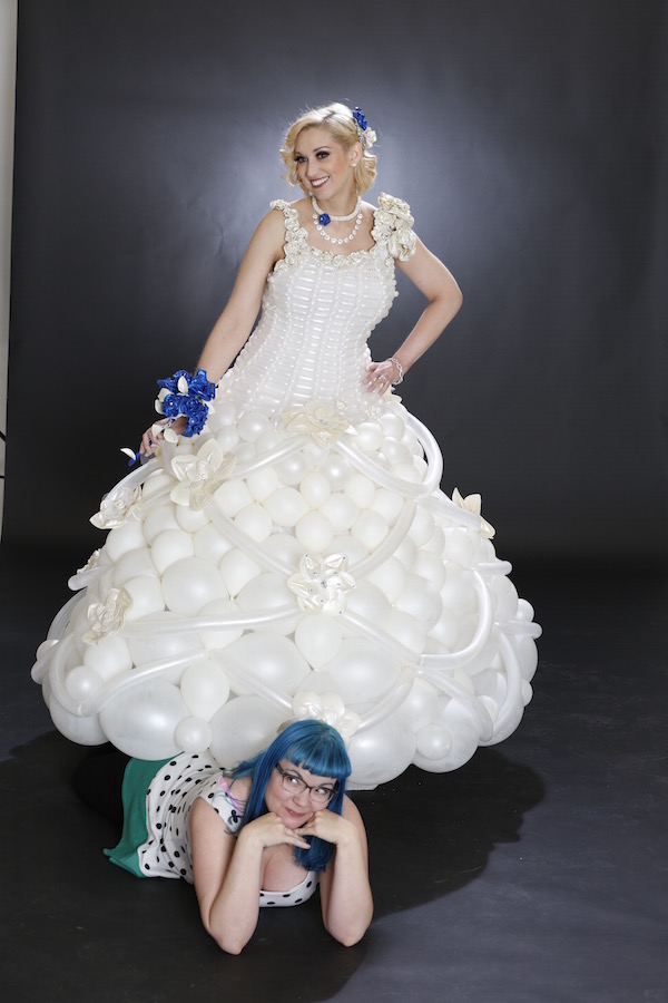 Wedding balloon dress | Tawney Bubbles, Las Vegas Balloon Artist